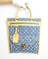 Sac Plat Denim, &pound;375, Handbags, Blue, Front view